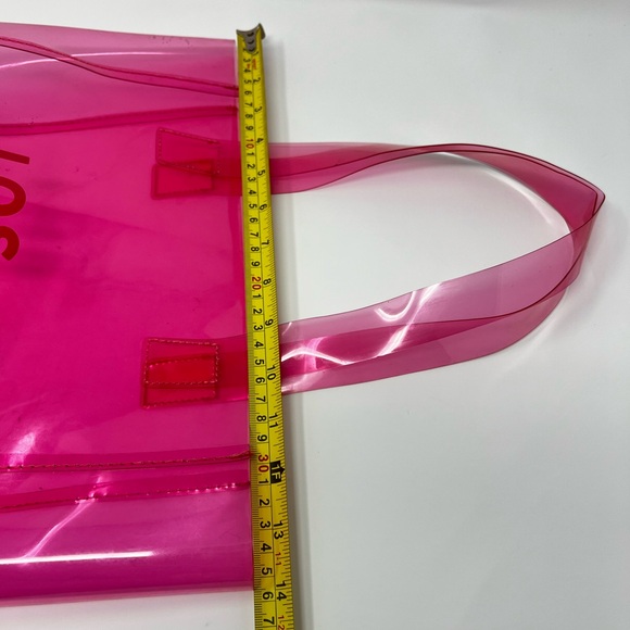 Pink Beach Tote Bag Summmer Vacation Travel Weekender Handbag Purse Tropical mom - Picture 15 of 17